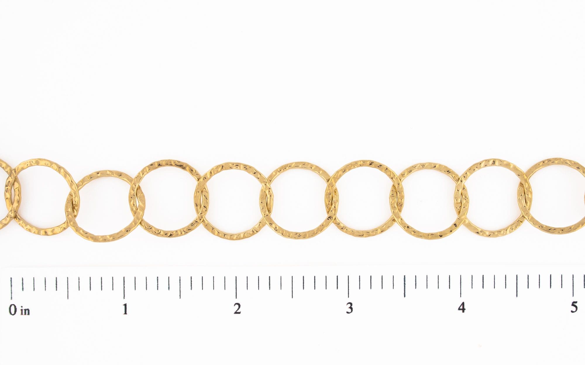Circles Hammered Medium Chain
