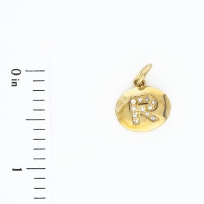 CZ Initial R - gold