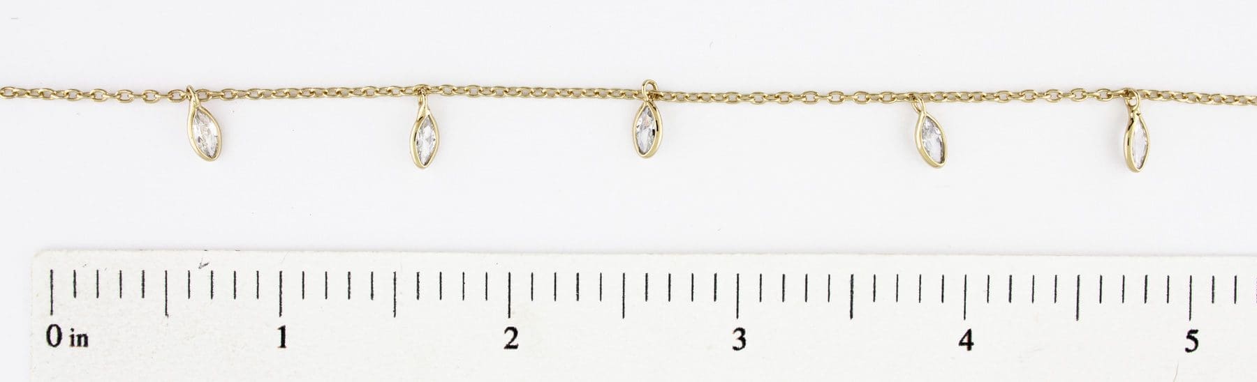 CZ Marouis Dangle Chain