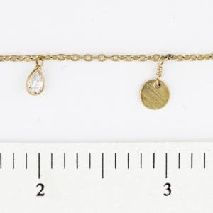 CZ PS Dangle Alternating Disc Dangle