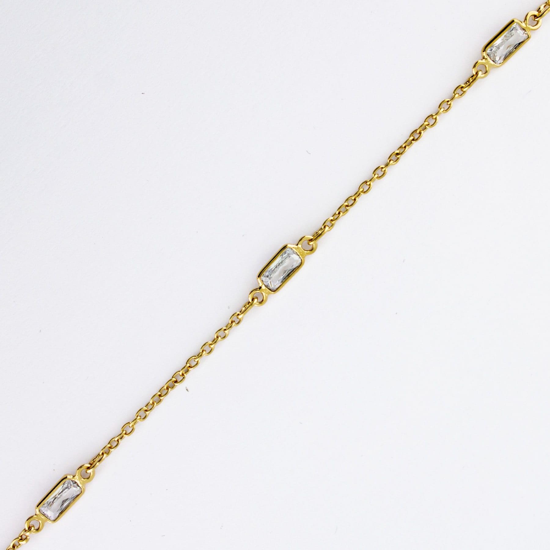 Emerald Cut CZ Inline