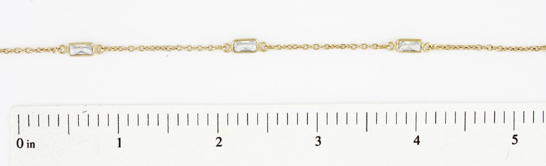 Emerald Cut CZ Inline