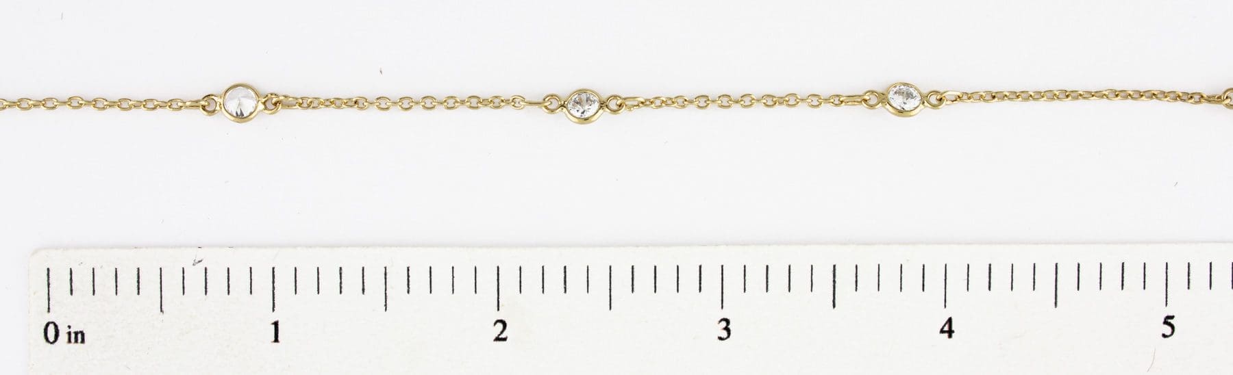 CZ Connector 4mm Round with chain